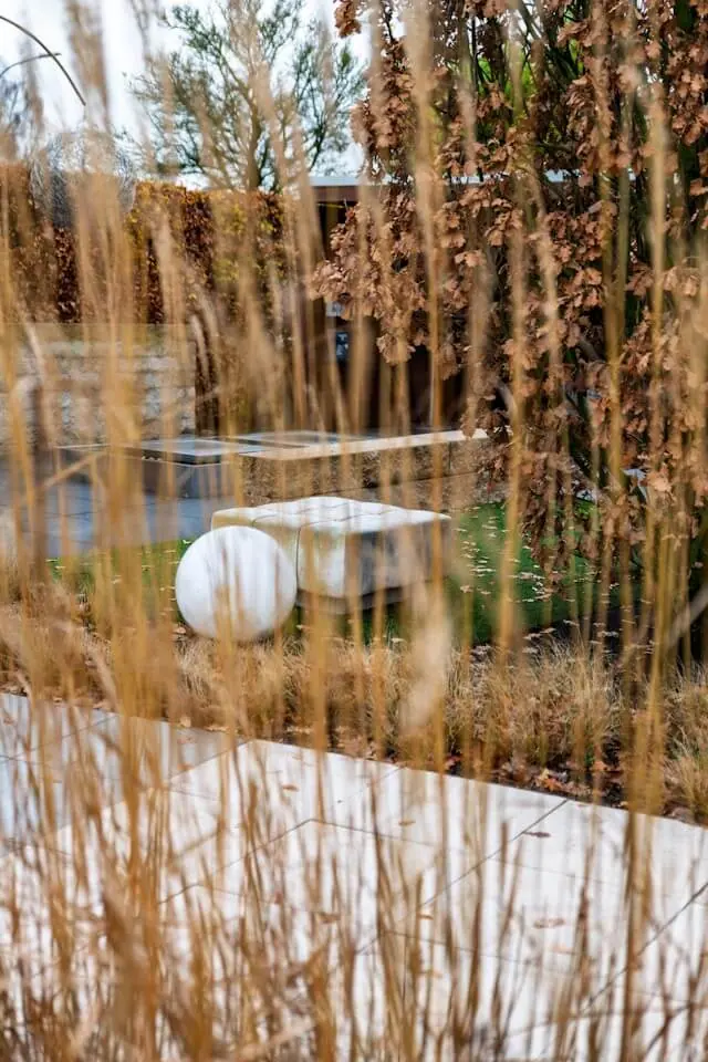Landscaper working on a garden project